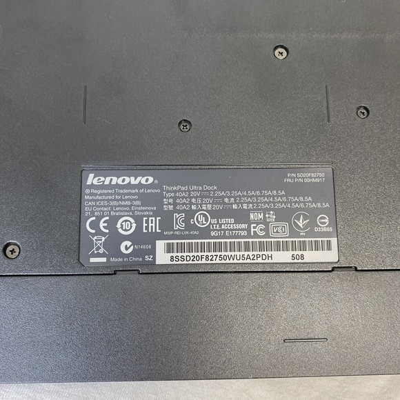 Lenovo ThinkPad 40A2 Ultra Docking Station Port Replicator - Dock only - Picture 5 of 6